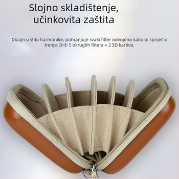 Haida Kružna Torbica za Filtere — Novi paket filtera, univerzalni bajonetni nastavak, organizator filtera za fotoaparat, prilagođene uzorke