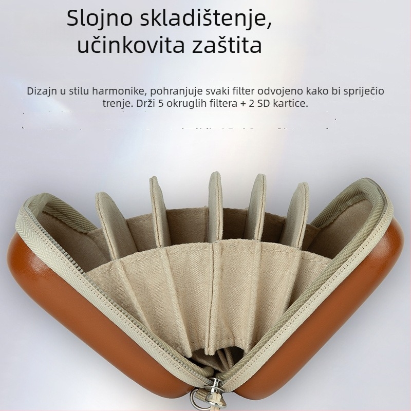 Haida Kružna Torbica za Filtere — Novi paket filtera, univerzalni bajonetni nastavak, organizator filtera za fotoaparat, prilagođene uzorke