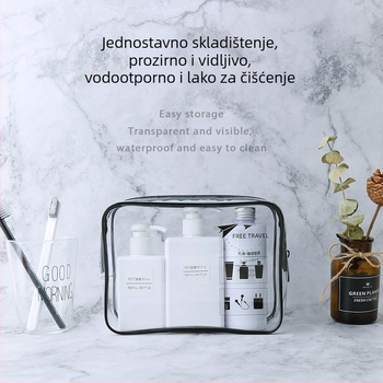 Kozmetička torbica PVC, kubičnog oblika, višestruka namjena, model G0Q00127-128-129