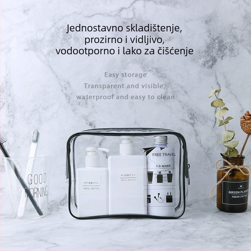 Kozmetička torbica PVC, kubičnog oblika, višestruka namjena, model G0Q00127-128-129