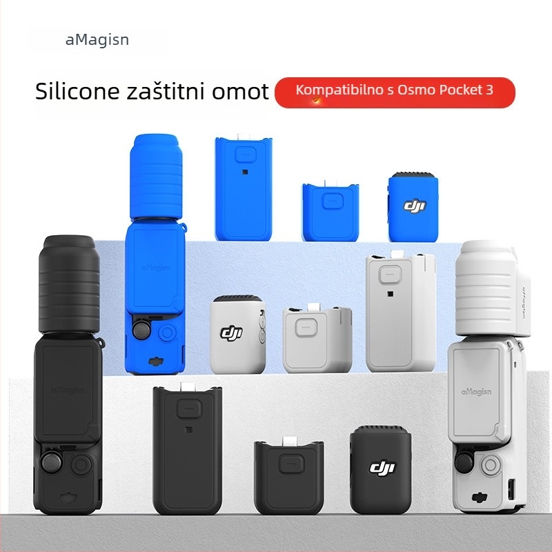 Silikonsko zaštitno kućište za DJI Osmo Pocket 3 – amagisn marka, model pocket3, kompatibilan s pocket3, silikon materijal