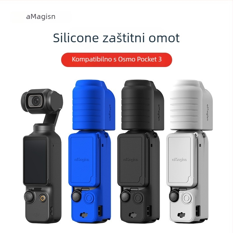 Silikonsko zaštitno kućište za DJI Osmo Pocket 3 – amagisn marka, model pocket3, kompatibilan s pocket3, silikon materijal