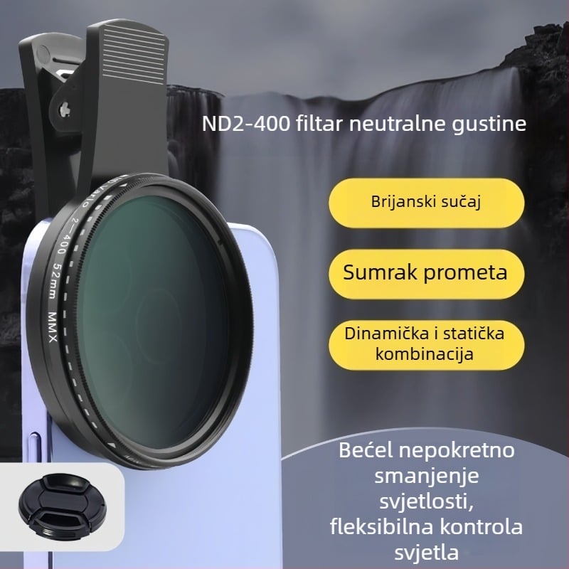 ND2-400 podesivi polarizacijski filter za mobitele i kamere
