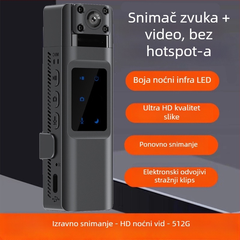 Prijenosni videorekorder s Wi-Fi, 8K Ultra visoke definicije, pregled u stvarnom vremenu i snimanje