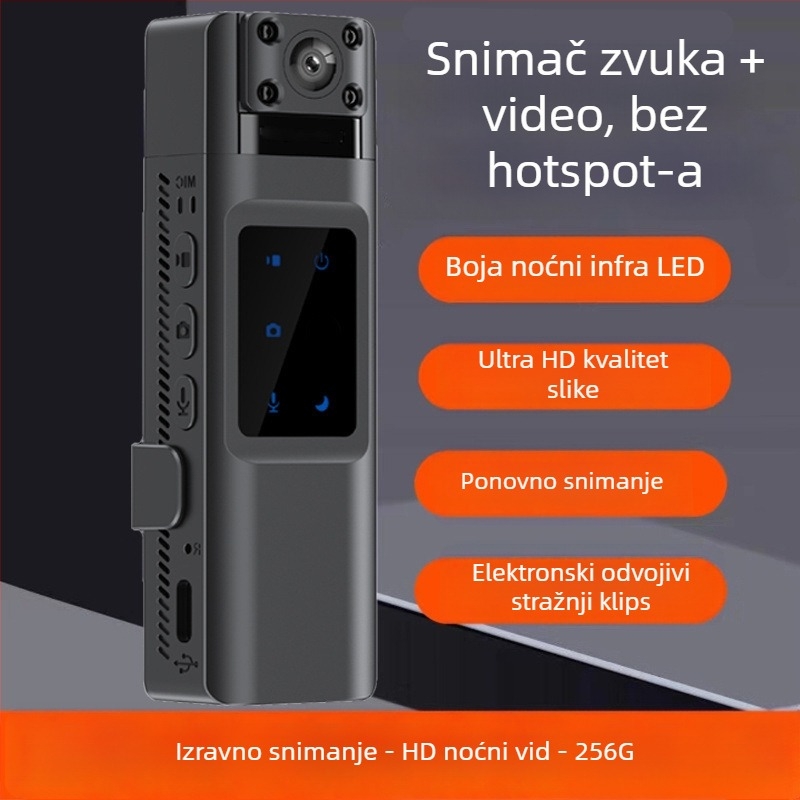 Prijenosni videorekorder s Wi-Fi, 8K Ultra visoke definicije, pregled u stvarnom vremenu i snimanje