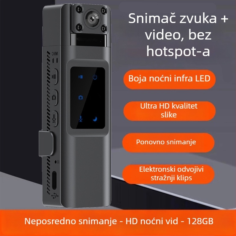 Prijenosni videorekorder s Wi-Fi, 8K Ultra visoke definicije, pregled u stvarnom vremenu i snimanje