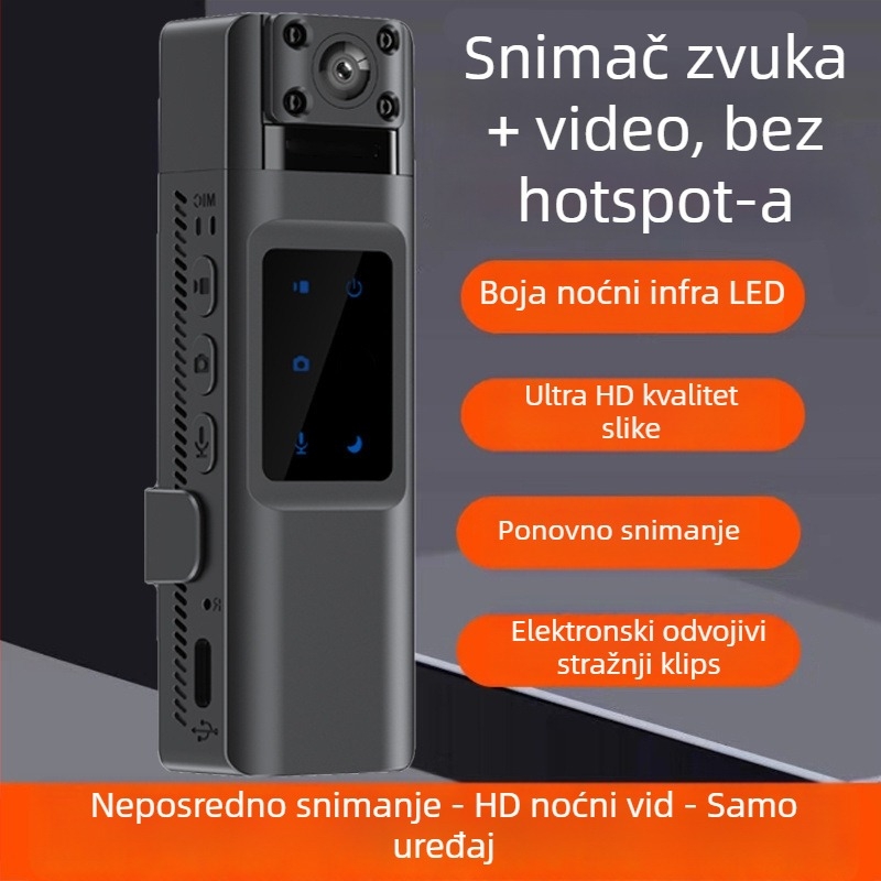 Prijenosni videorekorder s Wi-Fi, 8K Ultra visoke definicije, pregled u stvarnom vremenu i snimanje