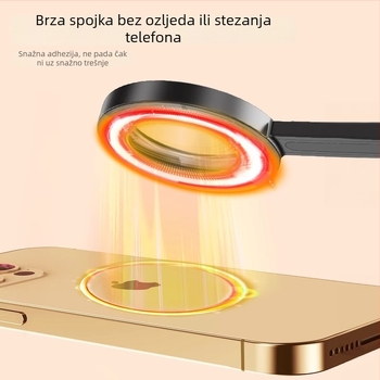 MagSafe magnetski selfie štap za telefon, aluminijski spoj, prijenosni vanjski stativ, daljinski upravljač, Bluetooth