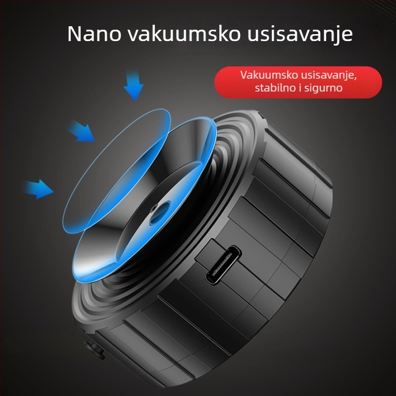 Bežični nosač za automobil s vakuumskim usisavanjem, MagSafe kompatibilan, 15W, plastika, univerzalni
