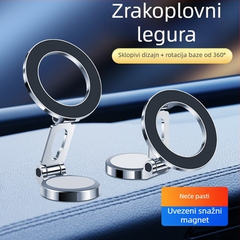 Držač za mobitel u automobilu — sklopivi, magnetski, protiv podrhtavanja, navigacijska kompatibilnost (sklopivi, magnetski, protiv podrhtavanja, navigacijska kompatibilnost)