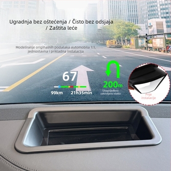 Zaštitni poklop HUD Head-Up Display za Nio ES6/EC6/ES8 – ABS unutarnji dodaci
