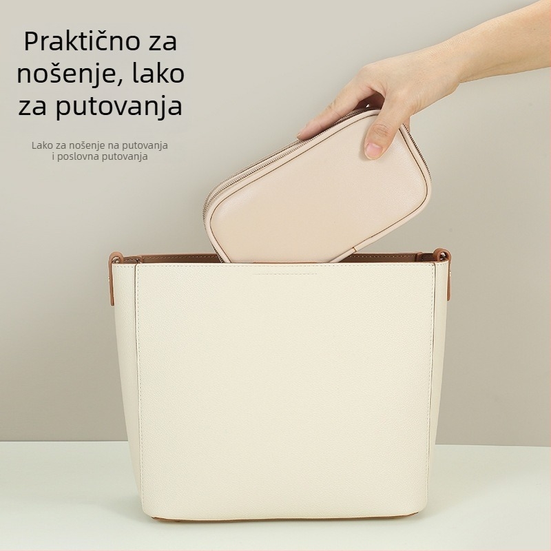 PU torbica za digitalne dodatke, višeslojni dizajn, zaštita od prašine za kablove, USB disk i slušalice — putni organizator