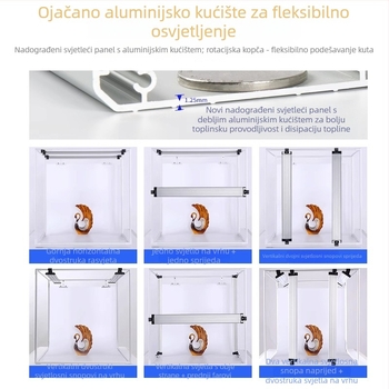 Fotokit Dep, model DEEP60*60*60, LED softbox rasvjeta za studijsko fotografiranje, certifikat BSTDG1601675631EC-1
