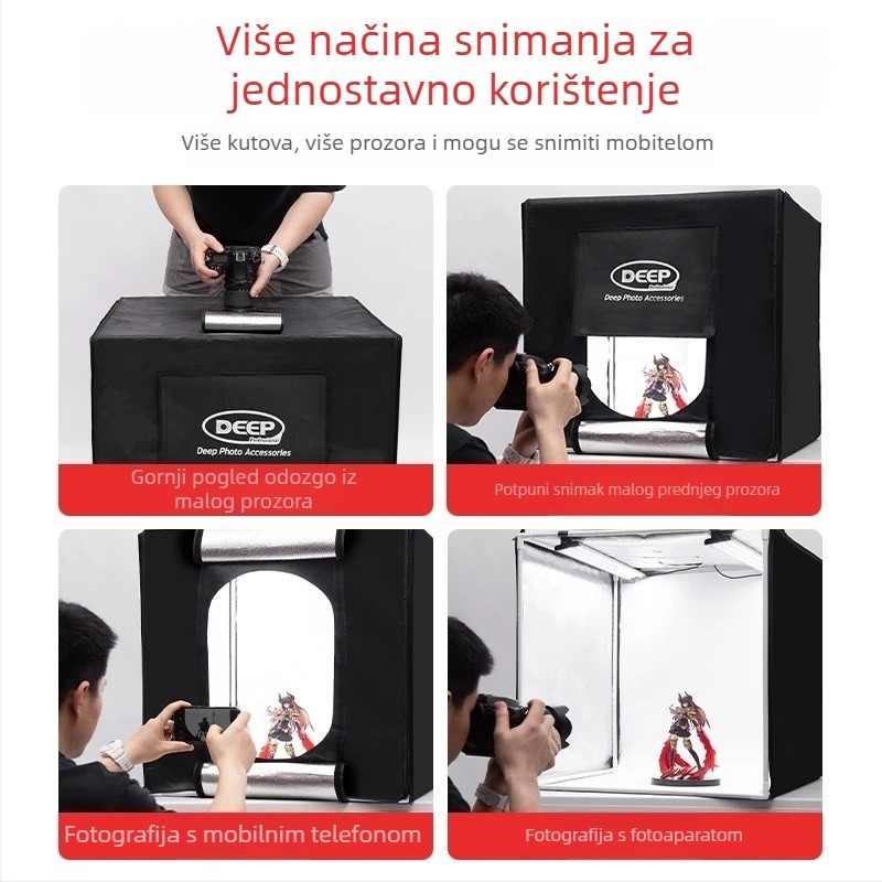 Fotokit Dep, model DEEP60*60*60, LED softbox rasvjeta za studijsko fotografiranje, certifikat BSTDG1601675631EC-1