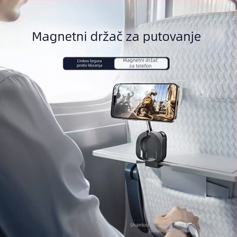 Magnetska stolna držač za telefon, sklopiva i 360° okretna, putna, plastične izrade
