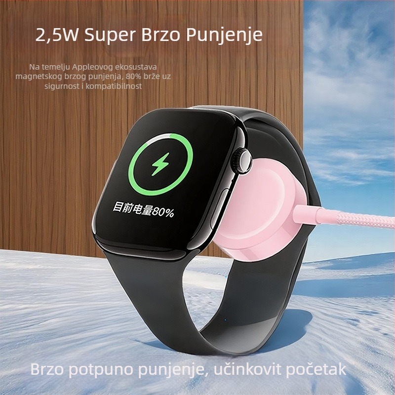 Apple Watch magnetni USB-C PD punjač-stojan, 2,5W, brzo punjenje