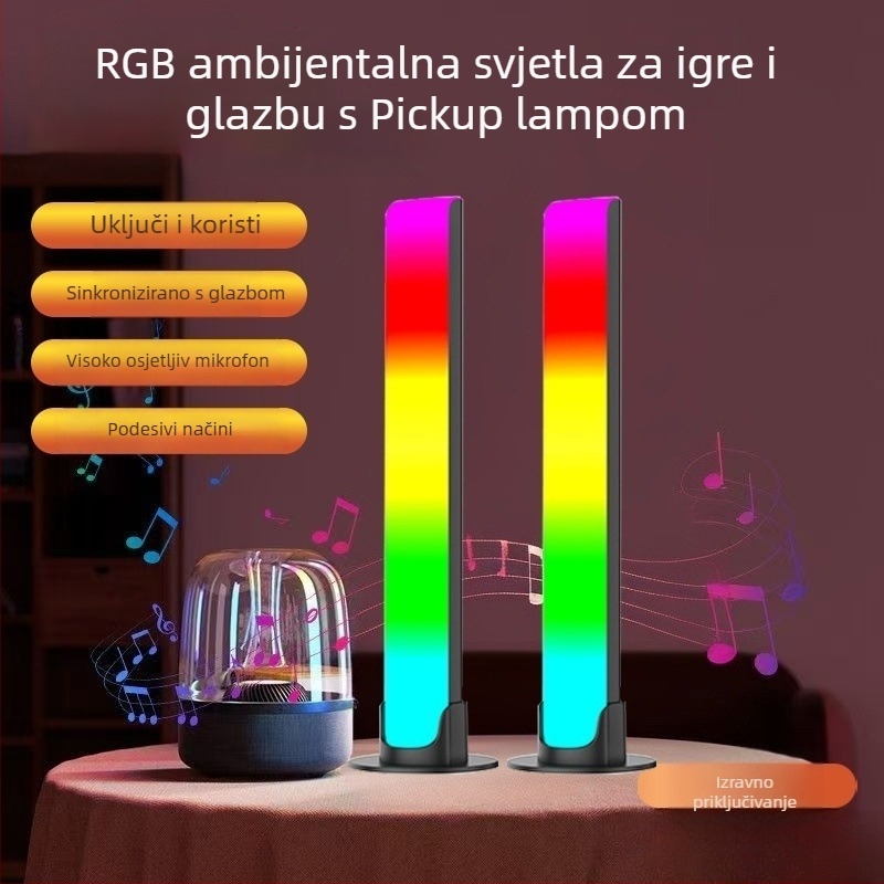 Govorom aktivirano svjetlo s glazbenim ritmom - stolno, model L023 (neinteligentno upravljanje)