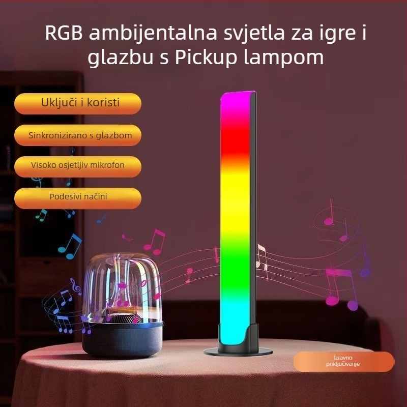 Govorom aktivirano svjetlo s glazbenim ritmom - stolno, model L023 (neinteligentno upravljanje)