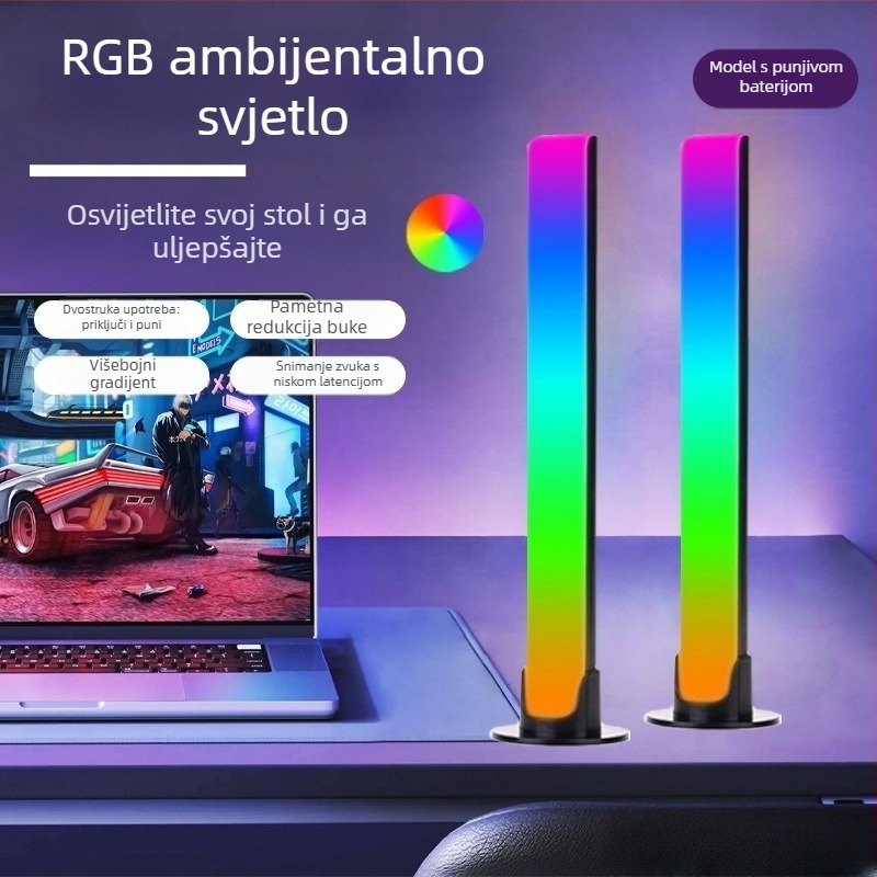 Govorom aktivirano svjetlo s glazbenim ritmom - stolno, model L023 (neinteligentno upravljanje)