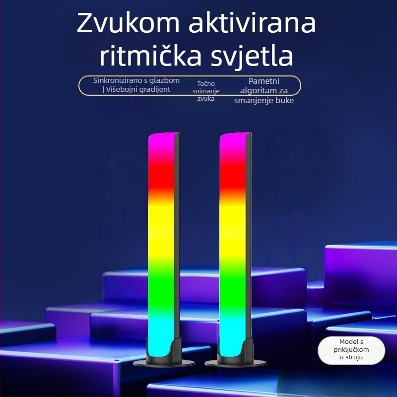 Govorom aktivirano svjetlo s glazbenim ritmom - stolno, model L023 (neinteligentno upravljanje)