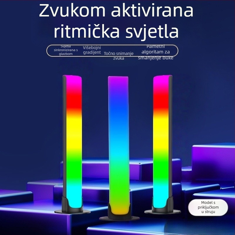 Govorom aktivirano svjetlo s glazbenim ritmom - stolno, model L023 (neinteligentno upravljanje)