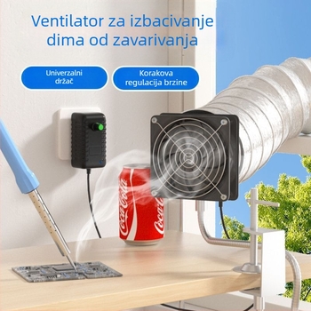 Univerzalni ispušni ventilator s nosačem – ispušni ventilator za zavarivanje, ispušni ekstraktor, prozorski stil