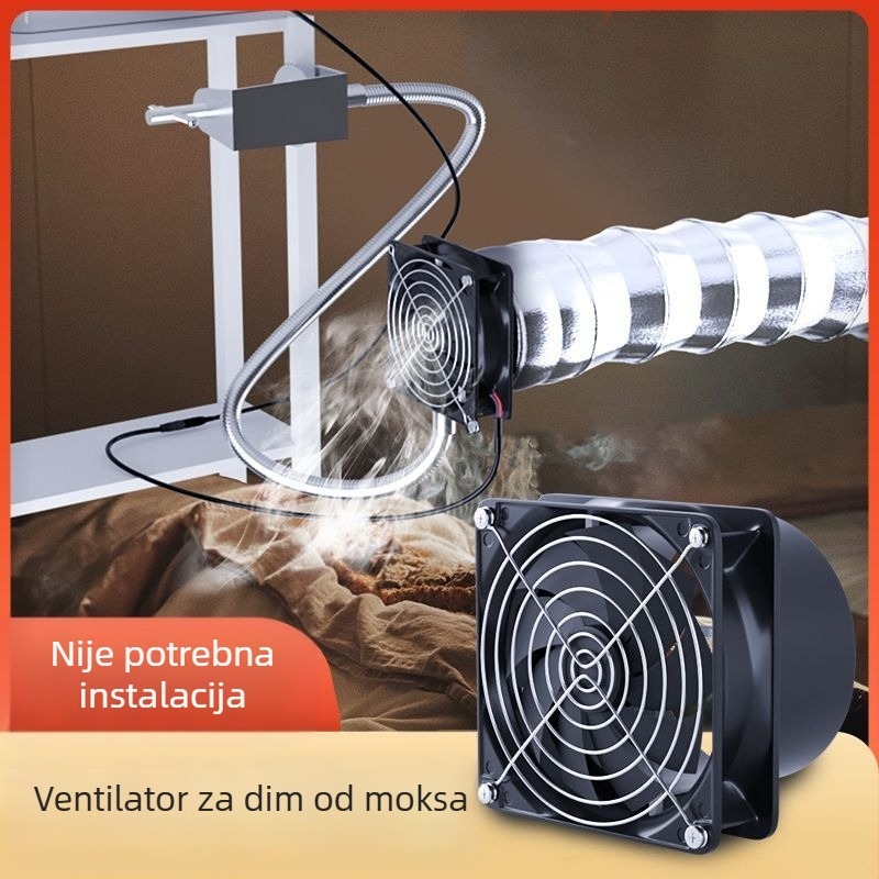 Univerzalni ispušni ventilator s nosačem – ispušni ventilator za zavarivanje, ispušni ekstraktor, prozorski stil