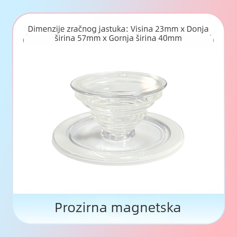 Snap-on držač za telefon na stol, prozirna serija, model 01, TPU+ABS, za Apple i Android