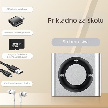 MP3 Walkman mini metalni glazbeni plejer s MP4 reproducijom i engleskim slušanjem