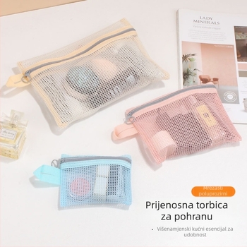 Mrežasti kozmetički organizator FM602 — torba u stilu ručne torbe, prijenosno skladištenje za putovanja i dom