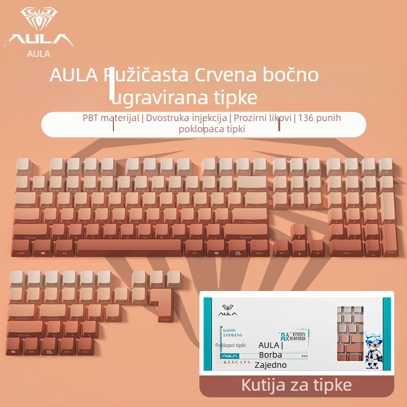 GLZ ABS plastične kapice za tipke za univerzalne tipkovnice – komplet set