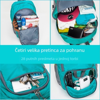 Golden Lion Weiqi 25L ultralahki sklopivi planinarski ruksak, vodootporan, za aktivnosti na otvorenom