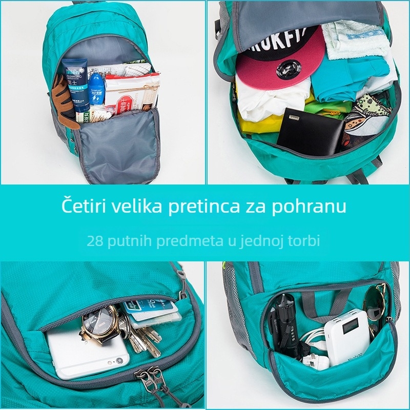 Golden Lion Weiqi 25L ultralahki sklopivi planinarski ruksak, vodootporan, za aktivnosti na otvorenom