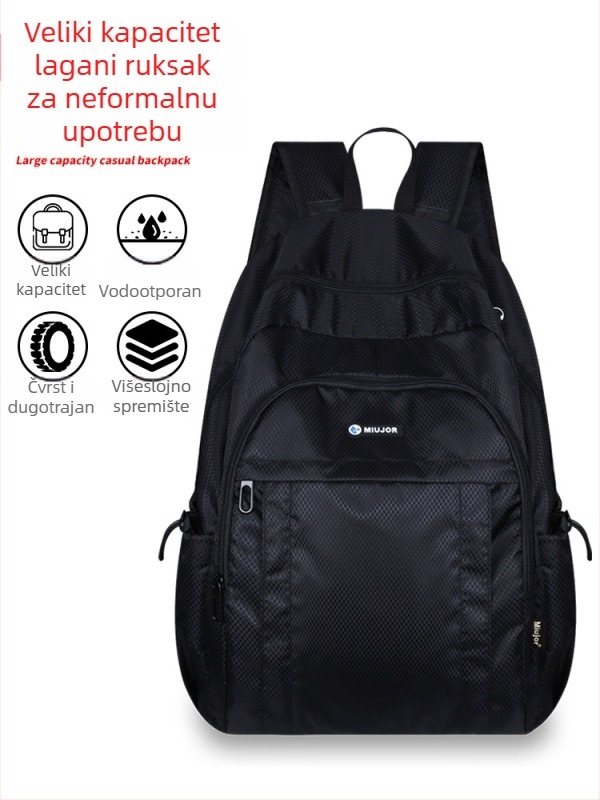 Putni ruksak, unisex, vodootporan, kapacitet 20–35 L, kompatibilan s 15-inčnim prijenosnim računalom, materijal: platno