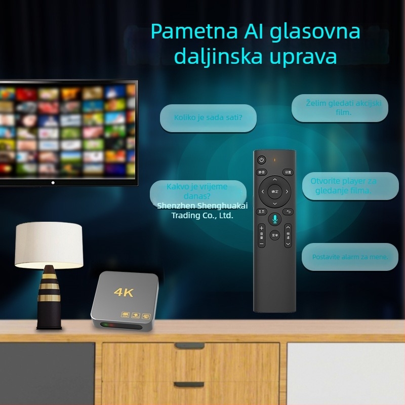 4K bežični set-top box s Wi-Fi, HDMI, USB, 128 MB memorije
