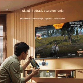 Bežični adaptor za zrcaljenje zaslona mobitela — model G2, HDMI, 1080p izlaz, RK3036 procesor, 128MB memorije