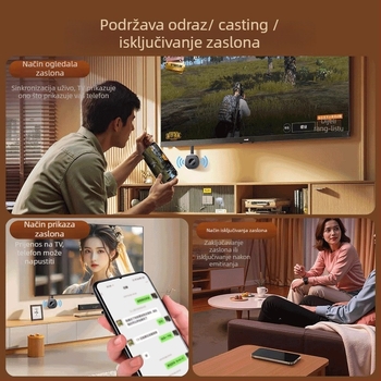 Bežični adaptor za zrcaljenje zaslona mobitela — model G2, HDMI, 1080p izlaz, RK3036 procesor, 128MB memorije