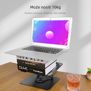 Stalak za hlađenje laptopa, okretan, podesiva visina, materijal: ugljikova čelična, model L25-C