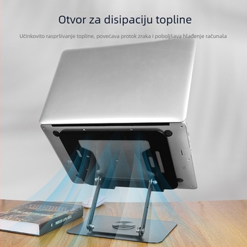 Stalak za hlađenje laptopa, okretan, podesiva visina, materijal: ugljikova čelična, model L25-C