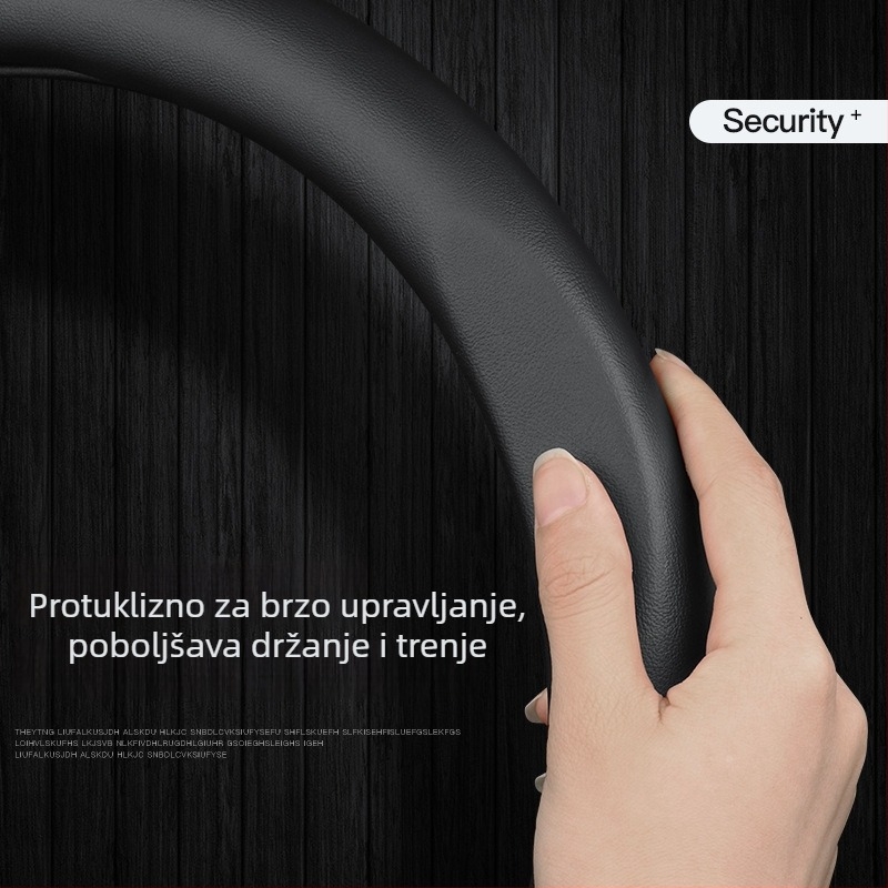 Univerzalna navlaka za volan od Ultrafilm kože za Red Flag H5/H7/H9/HS7/HS5/E-HS3/E-QM5, sve sezone, dizajn s punim otvorima, ispisano logo, licencirana privatna etiketa