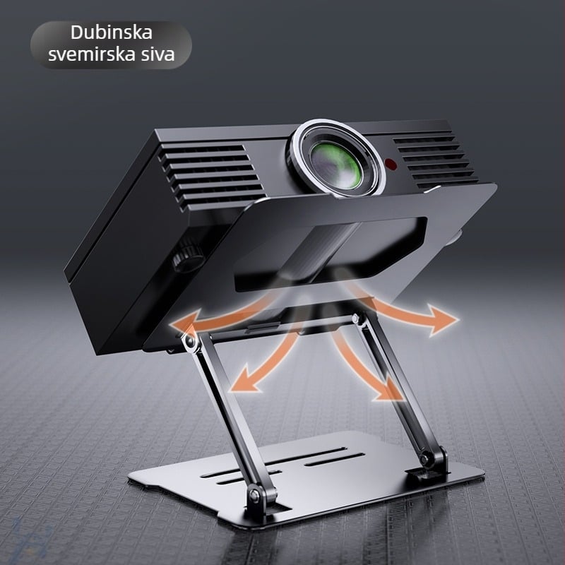 Aluminijski nosač za projektor s podiznim dizajnom za prijenosna računala/tablete, model D32, 650 g, kompatibilno 11–17,3 inča
