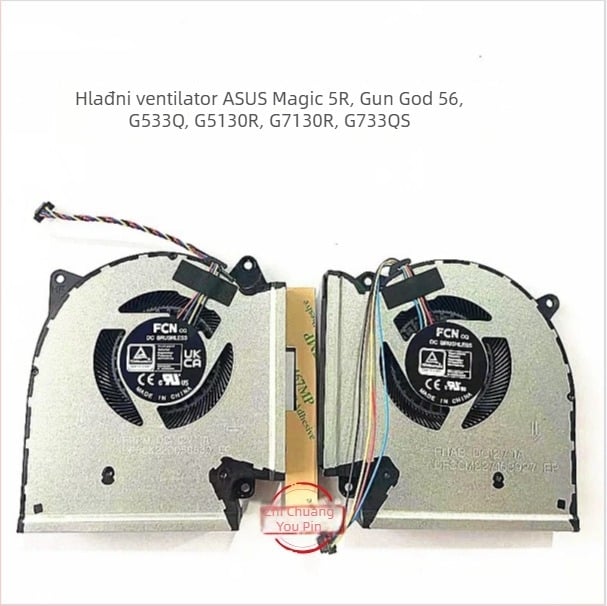 Chladić za notebook Gunslinger 5 6 G533Q, aluminij, 50 g, 1 ventilator