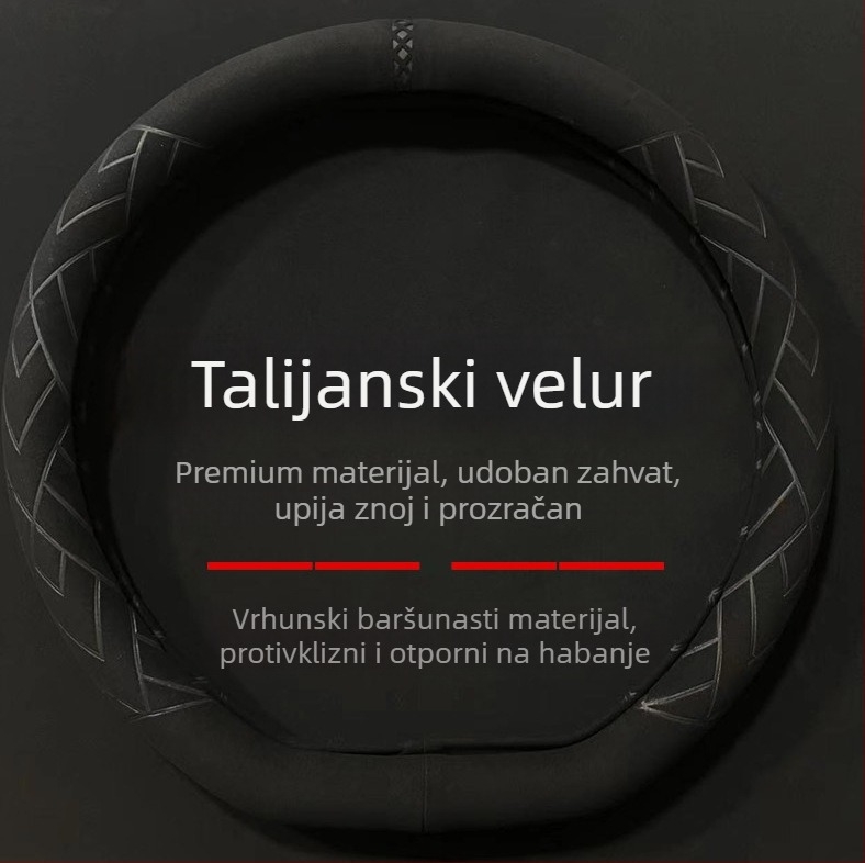 Navlaka za volan od velura, univerzalna za sve sezone