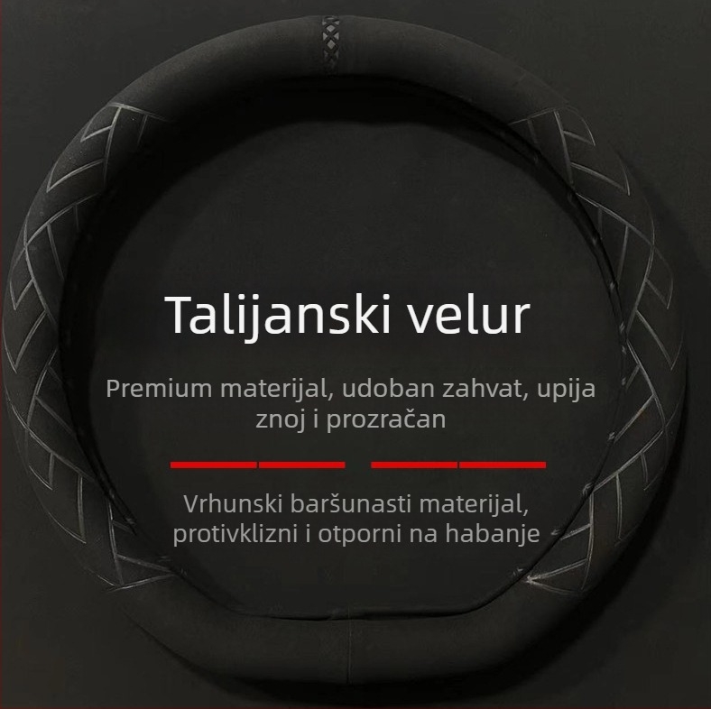 Navlaka za volan od velura, univerzalna za sve sezone