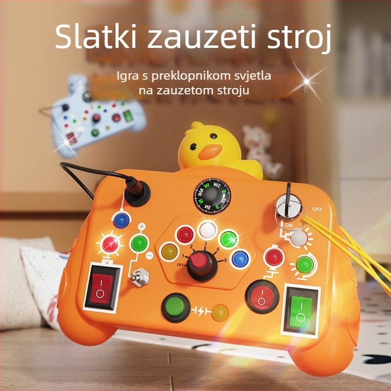 Montessori inspirirani obrazovni stroj za rano učenje — električni projektor zvuka i svjetla; ABS materijal; za djecu 4–6 godina