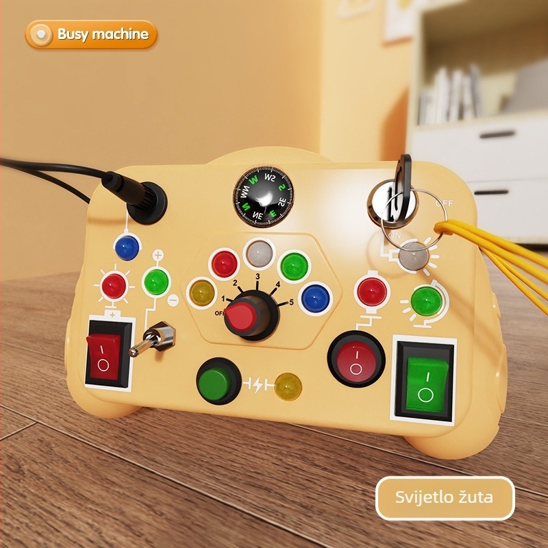 Montessori inspirirani obrazovni stroj za rano učenje — električni projektor zvuka i svjetla; ABS materijal; za djecu 4–6 godina