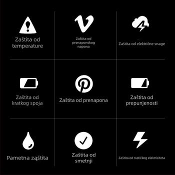 PD kabel s digitalnim zaslonom za brzo punjenje, Type-C na DC5521, visoka snaga, podesivi napon, višefunkcijski adapter