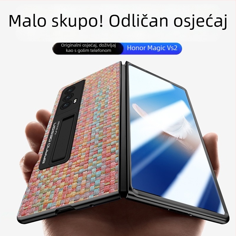 Kućište za Honor Magic V2 s preklopnim zaslonom — VS2 klasični GD uzorak, mali cvjetni uzorak, zaštita od pada, dvodijelno zaštitno kućište