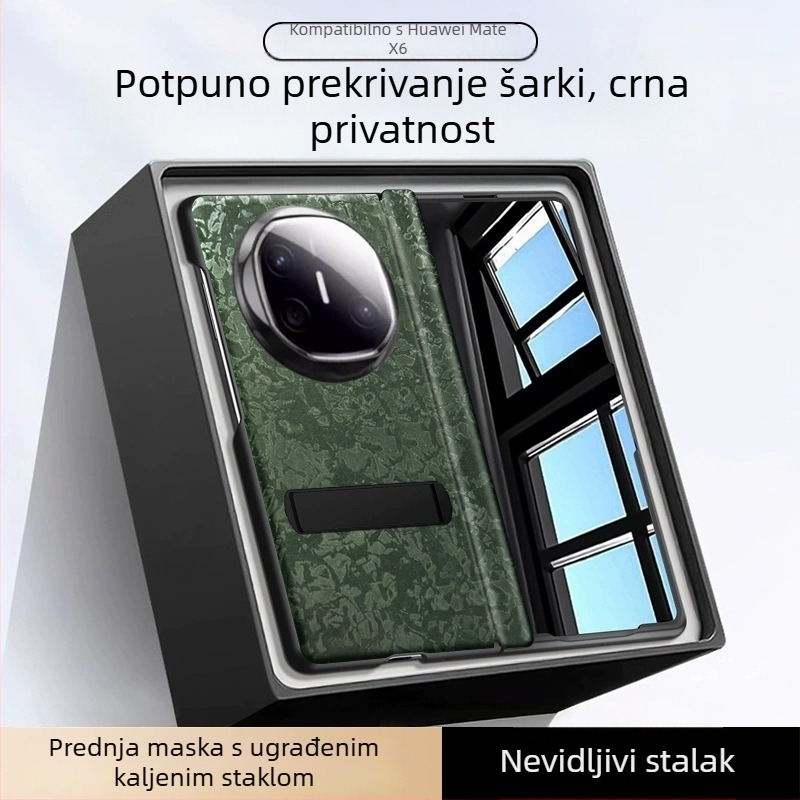 Huawei MateX6 kućište s uzorkom školjke, MateX5 zaštitni kućište, puna zaštita, držač/stativ za pad, zaštita privatnosti