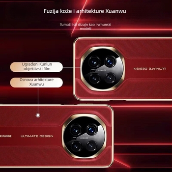 Tanka stražnja futrola za Honor Magic8Pro, elektroplatirana reljefna tekstura, umjetna koža, zaštita od padova, protiv ogrebotina